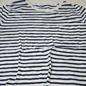 Old Navy Navy and White Striped Top